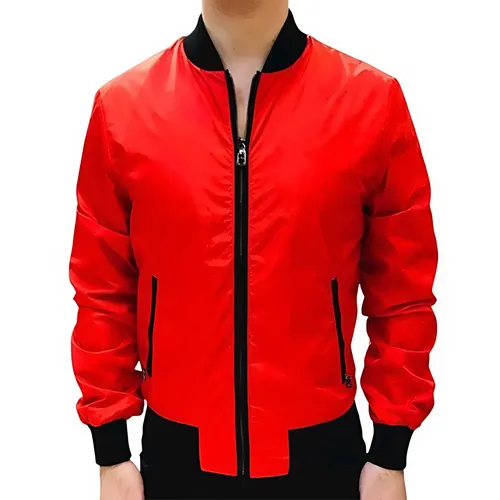 Áo Khoác Nam Dolce & Gabbana D&G Men's High Quality Reversible Wool Bomber Jacket G9KT9TDO-1 Màu Đỏ Size 44
