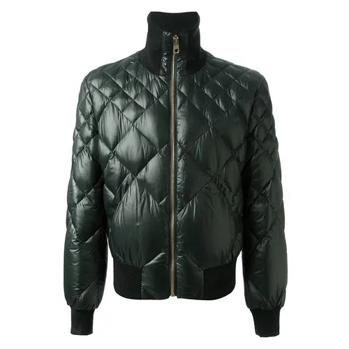 Áo Khoác Nam Dolce & Gabbana D&G Quilted Bomber Jacket Dark Green Quilted Bomber Jacket G9CL5T Màu Xanh Green Size 48