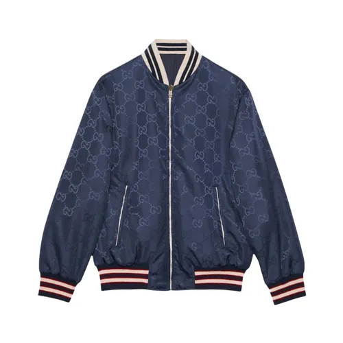 Áo Khoác Nam Gucci GG Reversible In Navy - 770283 ZAPA0 4348 Màu Xanh Navy Size 46