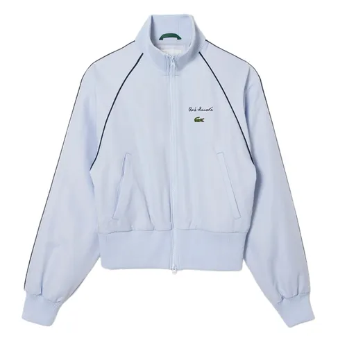 Áo Khoác Nữ Lacoste Women's Relaxed Fit Track Jacket BF6909 51 J2G Màu Xanh Blue Size 32