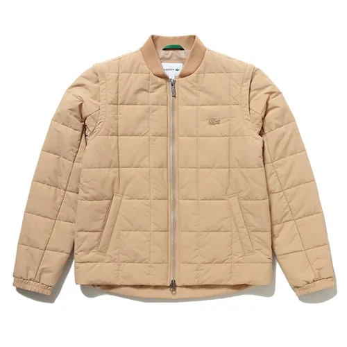 Áo Khoác Phao Nam Lacoste 2-Way Quilted Jacket BH017-02S Beige Màu Be Size 46