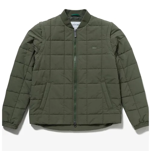 Áo Khoác Phao Nam Lacoste Jacket 2-Way Quilted Jacket Men's BH017-BMY Màu Xanh Olive Size 46