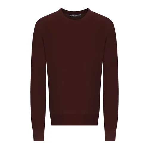 Áo Len Nam Dolce & Gabbana D&G Sweater GX412T JAWLA R2723 Màu Đỏ Mận Size 48