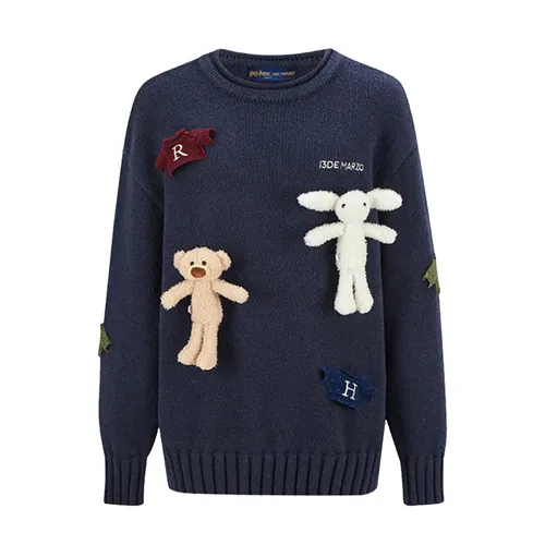 Áo Len Nữ 13 De Marzo Harry And Weasley Vintage Sweater In Navy - DE02016BLUES Màu Xanh Navy Size S