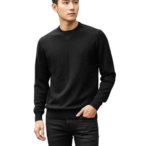 Áo Len Sweater Nam Armani Exchange 8NZM3D ZM8CZ 1200 Màu Đen Size XS