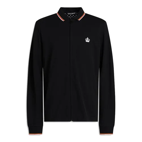 Áo Nỉ Sweater Nam Dolce & Gabbana D&G G8HE0T Embroidered  Màu Đen Size 44