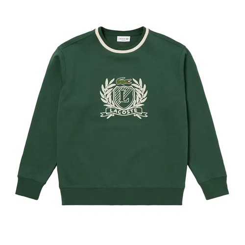 Áo Nỉ Sweater Nam Lacoste Hand Stitched French Graphic SH6424 - 132 Màu Xanh Lá Size 2