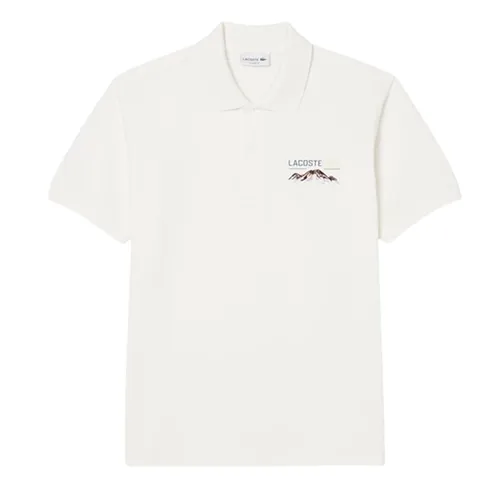 Áo Polo Nam Lacoste Men's Classic Piqué Shirt With Embroidered Pattern PH5821 70V Màu Trắng Size 5
