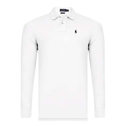 Áo Polo Nam Ralph Lauren Long-sleeved Slim Fit RLNEUWHITELS Màu Trắng Size S
