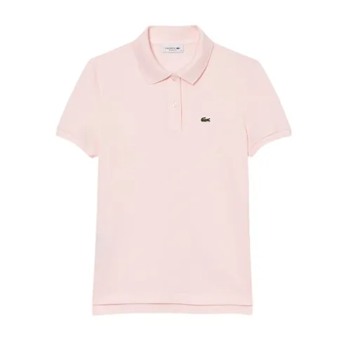 Áo Polo Nữ Lacoste Regular Fit Supple Petit Piqué PF7839 51 T03 Màu Hồng Size 34
