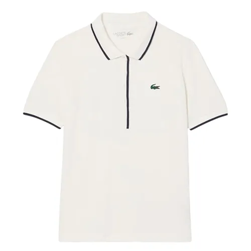 Áo Polo Nữ Lacoste Regular Fit Tennis Thermo-Regulating PF8603-51-EV0 Màu Trắng Size 34