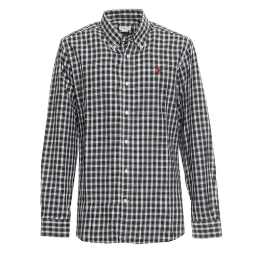 Áo Sơ Mi Nam U.S. Polo Assn. US40104054-843 Hoạ Tiết Kẻ Màu Xám Size S