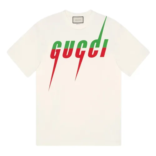 Áo Thun Nam Gucci Blade With Logo Print In White T-Shirt 863004 XJAZY 9037 Màu Trắng Size S