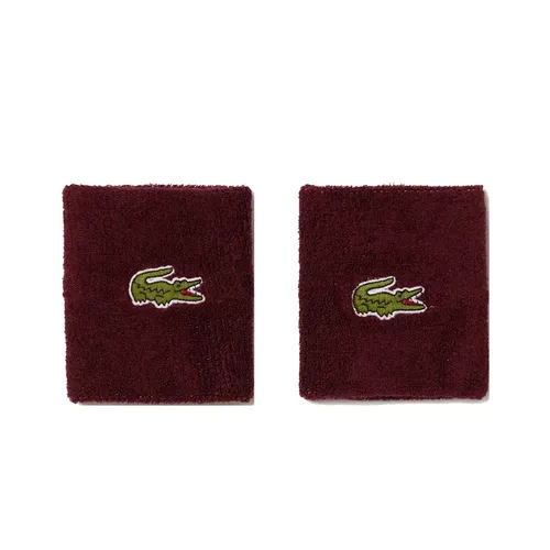 Băng Đeo Cổ Tay Lacoste Sport Stretch Jersey Wristbands RL9272 10 YUP Màu Đỏ Mận