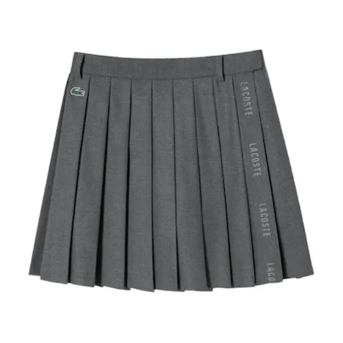 Chân Váy Nữ Lacoste Wool-Like Skirt JF307E 53N CCA Màu Xám Size 34