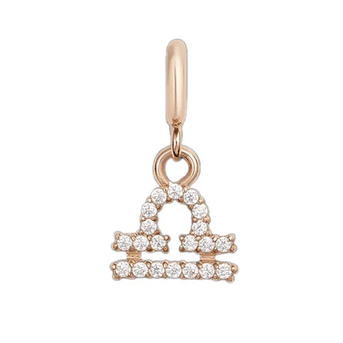 Charm Đồng Hồ Daniel Wellington Zodiac 12 Zodiac Watch Charm Rose Gold Signs Libra Màu Vàng Hồng