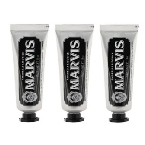 Combo 3 Tuýp Kem Đánh Răng Marvis Amarelli Licorice 25ml