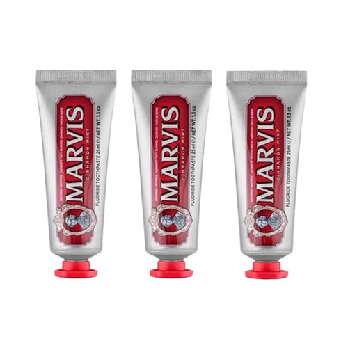 Combo 3 Tuýp Kem Đánh Răng Marvis Cinnamon Mint 25ml