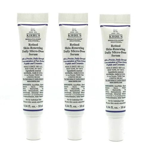 Combo 3 Tuýp Tinh Chất Hỗ Trợ Tái Tạo Da Kiehl's Retinol Skin Renewing Daily Micro-Dose Serum 10ml x 3