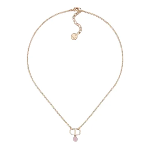 Dây Chuyền Nữ Dior Petit CD Necklace Màu Vàng/Hồng