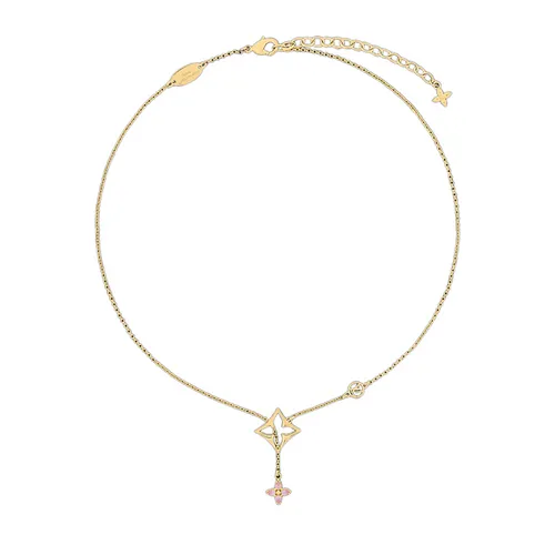 Dây Chuyền Nữ Louis Vuitton LV Flowergram M03246 Màu Vàng Gold