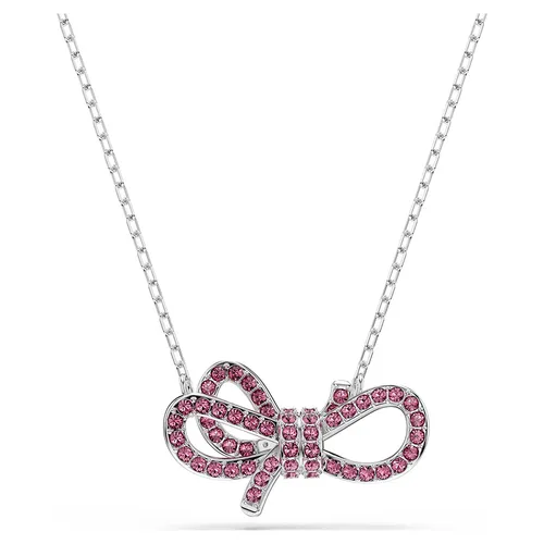 Dây Chuyền Nữ Swarovski Lifelong Bow Pendant Bow, Pink, Rhodium Plated 5723556 Màu Hồng