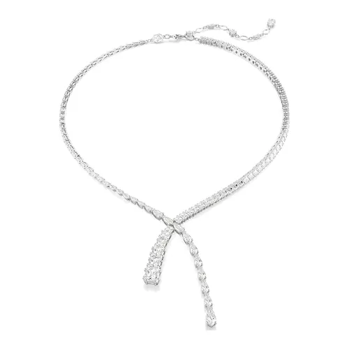 Dây Chuyền Nữ Swarovski Matrix Y Necklace Mixed Cuts White Rhodium Plated 5692533 Màu Trắng Bạc