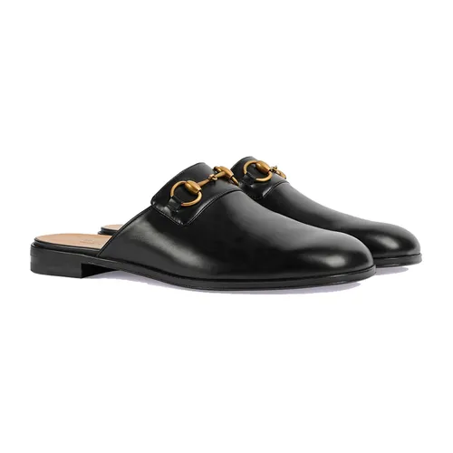 Dép Sục Nam Gucci Horsebit Slipper Black 723654-1W600-1000 Màu Đen Size 41
