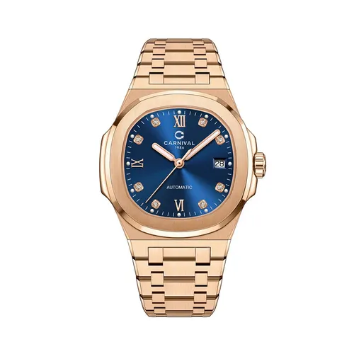 Đồng Hồ Nam Carniva 8160G-VH-X Màu Xanh - Vàng Hồng