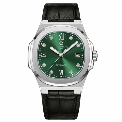 Đồng Hồ Nam Carnival 8160G-VT-DD-XL Màu Xanh Green