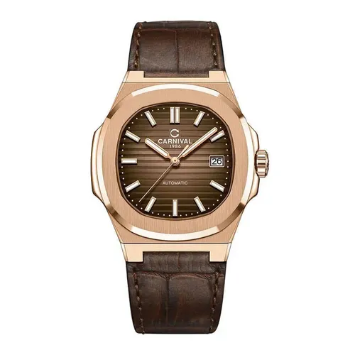 Đồng Hồ Nam Carnival Automatic 8108G1-VH-DD-N Màu Nâu