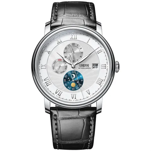 Đồng Hồ Nam Lobinni LB11023G-D4 Màu Bạc Đen