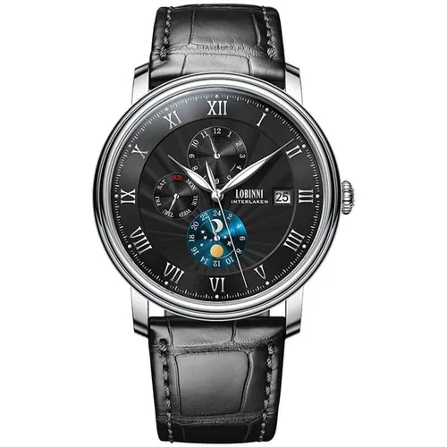 Đồng Hồ Nam Lobinni LB11023G-D6 Màu Bạc Đen