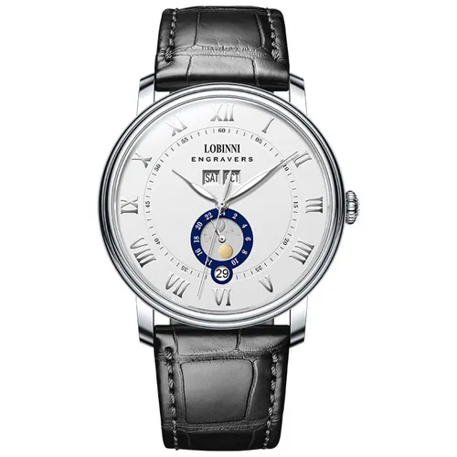 Đồng Hồ Nam Lobinni LB11025G-D3 Màu Bạc Đen
