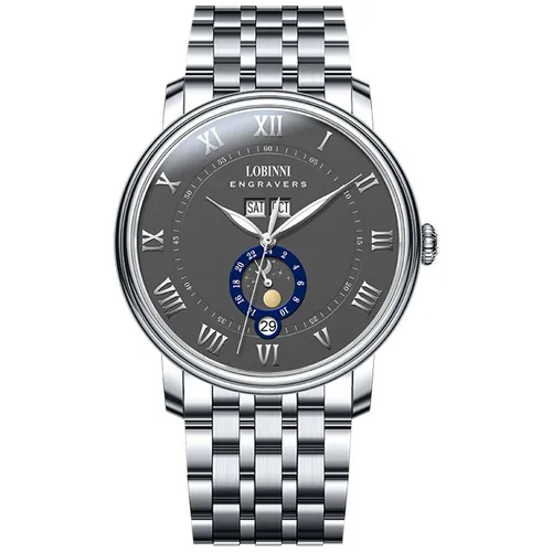 Đồng Hồ Nam Lobinni LB11025G-T4 Màu Bạc Đen