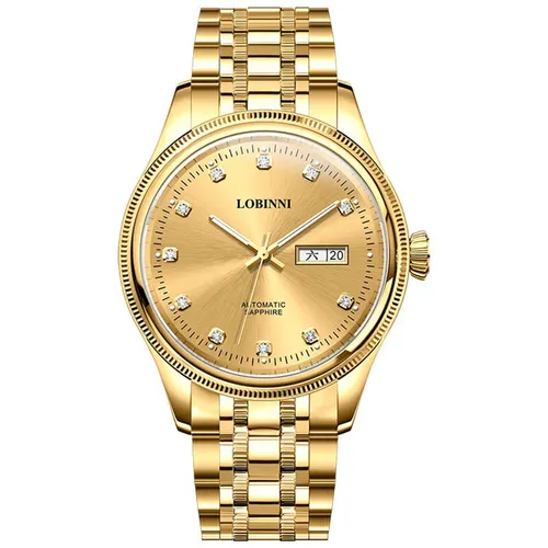 Đồng Hồ Nam Lobinni LB9020G-T1 Màu Vàng Gold