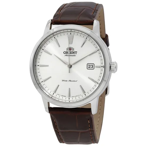 Đồng Hồ Nam Orient Contemporary Automatic Silver Dial Men's Watch RA-AC0F07S10B Màu Nâu Bạc