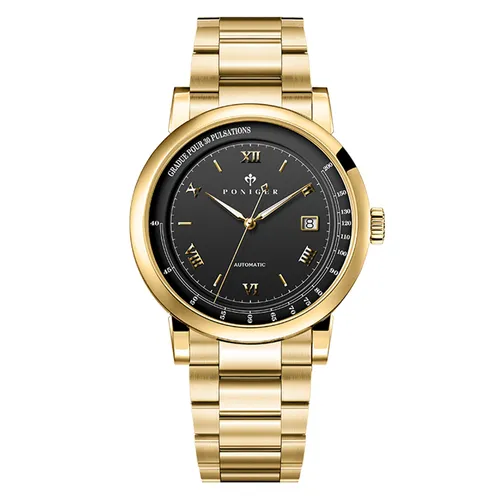 Đồng Hồ Nam Poniger P305G-T2 Màu Vàng Gold