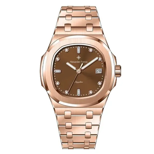 Đồng Hồ Nữ Alexander Ferros Quartz 6152R-08 33mm Màu Vàng Hồng