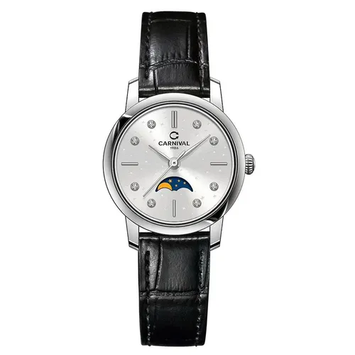 Đồng Hồ Nữ Carnival Quartz 8193L-VT-DD-T (8193L)&nbsp;Màu Đen - Bạc