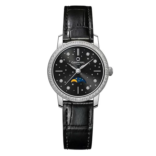 Đồng Hồ Nữ Carnival Quartz 8193L2-VT-DD-D (8193L2) Màu Đen