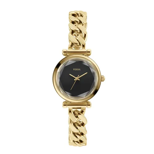 Đồng Hồ Nữ Fossil Carlie Stainless Steel Watch ES5440 Màu Vàng/Đen