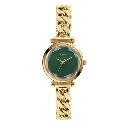 Đồng Hồ Nữ Fossil Carlie Stainless Steel Watch ES5441 Màu Vàng/Xanh