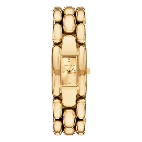 Đồng Hồ Nữ Michael Kors MK Mini Hally Pavé Gold Tone Watch MK4921 Màu Vàng Gold