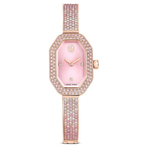 Đồng Hồ Nữ Swarovski Swiss Made Metal Bracelet Pink, Rose Gold-Tone Plated 5717588 Màu Hồng