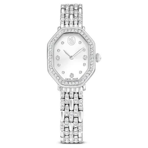 Đồng Hồ Nữ Swarovski Swiss Made, Metal Bracelet, Silver Tone, Stainless Steel 5698690 Màu Bạc