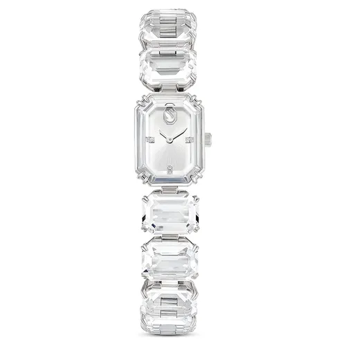Đồng Hồ Nữ Swarovski Watch Octagon Cut Bracelet White Stainless Steel 5729182 Màu Trắng Bạc