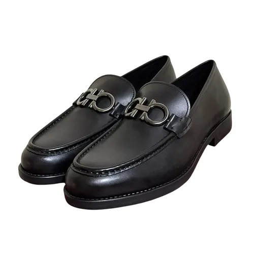 Giày Lười Nam Salvatore Ferragamo Men's Telve Loafers 0720999 Màu Đen Size 6