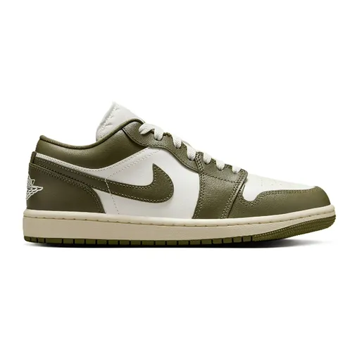 Giày Thể Thao Nam Nike Air Jordan 1 Low Medium Olive DC0774-122 Màu Xanh Trắng Size 40.5