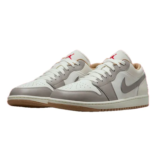 Giày Thể Thao Nike Air Jordan 1 Low 'Red College Grey' 553558-169 Màu Xám Trắng Size 40.5